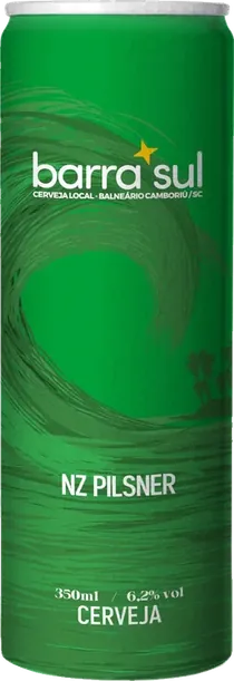 Lata de NZ Pilsner Barra Sul, 350 ml